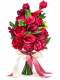 Buchet mireasă„Ruby Romance” din bezea
