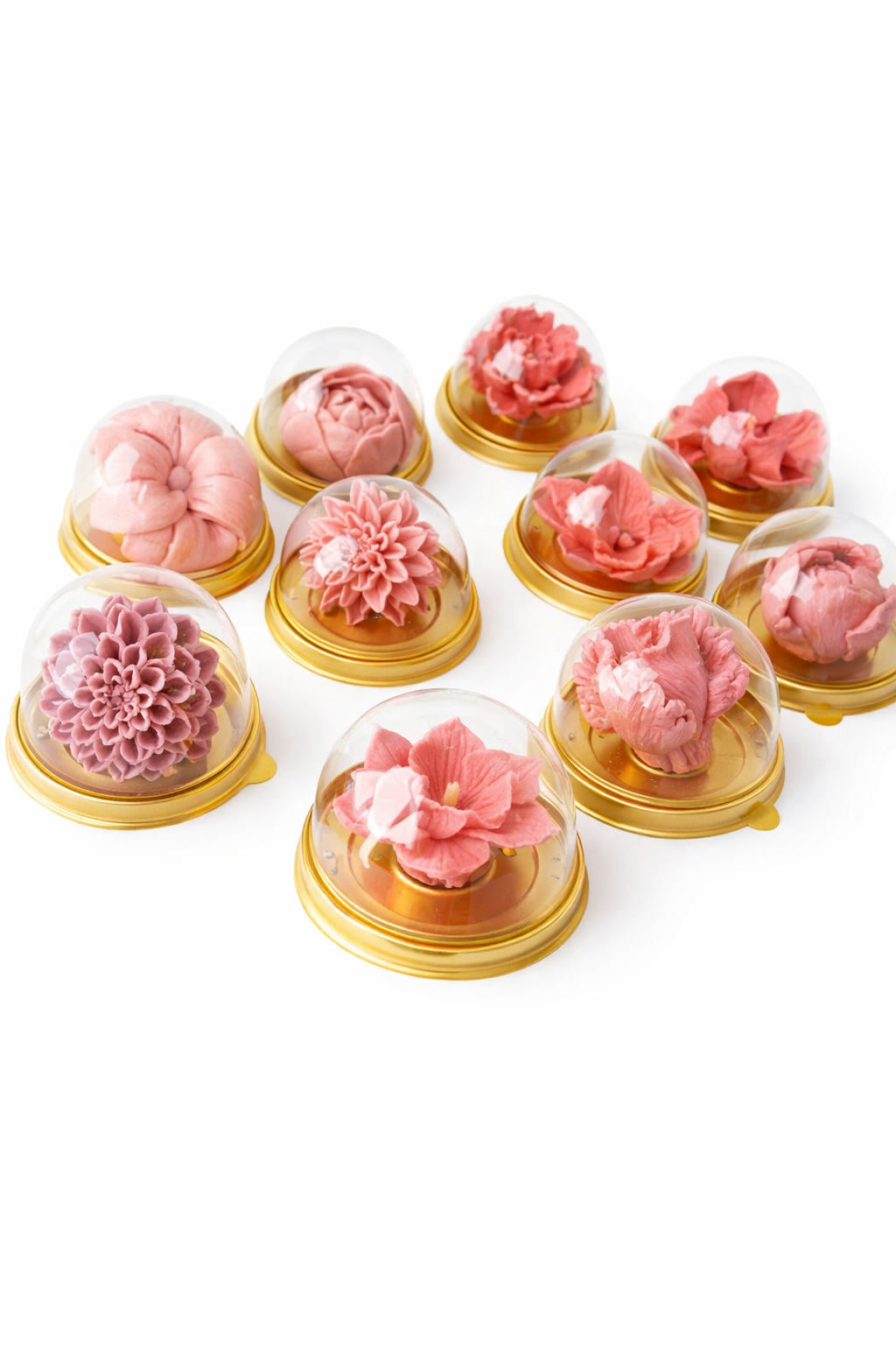 Floare din marshmallow – ambalată individual - comanda minim 10 bucăți