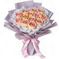 Buchet comestibil cu trandafiri din marshmallow – mix de arome