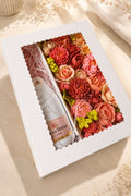 Cutia „Sweet Celebration” – flori din bezea & șampanie