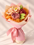 Buchet „Peach Romance” din bezea